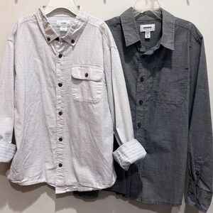 Bundle 2 Old Navy Sonoma Button Down Long Sleeve Shirts Youth Boys Size‎ 10 12